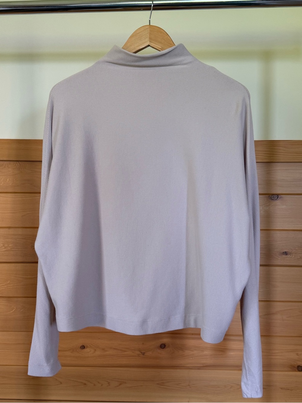 Dynamite Ribbed Mock Neck Long Sleeve